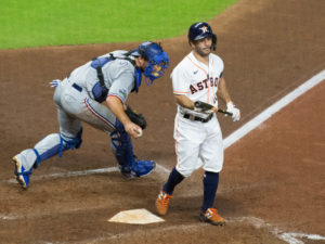 The Houston Astros and Texas Rangers played the second game of their series in the final homestand in Minute Maid Park