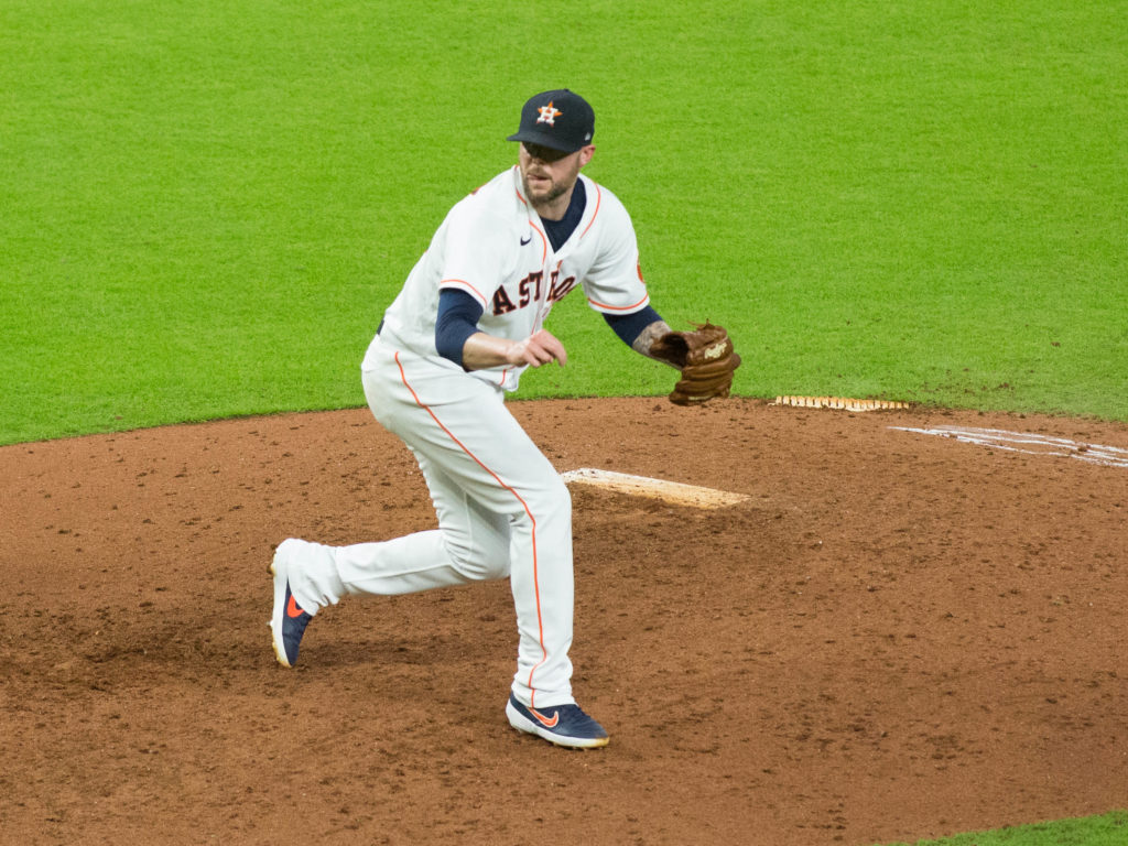 Astros closer Ryan Pressly can be a dominant arm out of the bullpen. (Photo by F. Carter Smith)