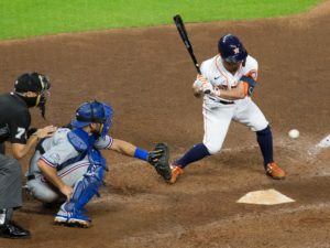 The Houston Astros and Texas Rangers played the second game of their series in the final homestand in Minute Maid Park