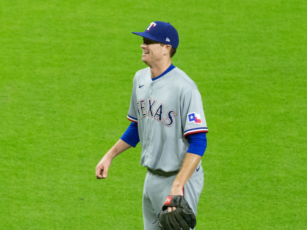 Texas Rangers pitcher Kyle Gibson can be a force. And a valuable trade chip. (Photo by F. Carter Smith)