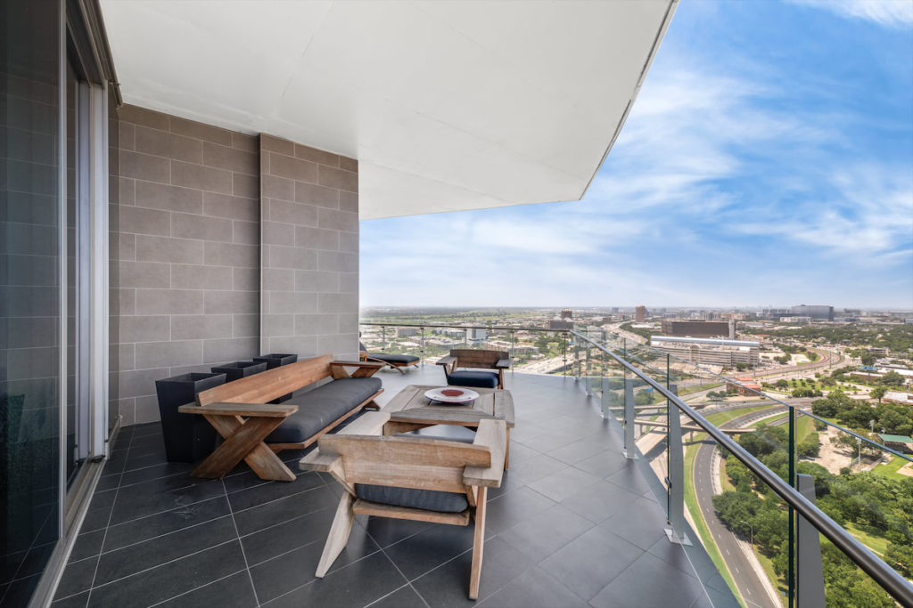 Terraces of the Vista Collection feature 1,200 square feet of outdoor space.