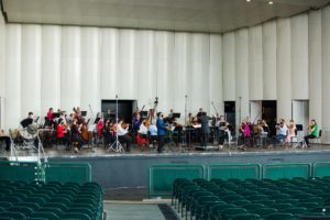 ROCO performing at the Cynthia Woods Mitchell Pavilion