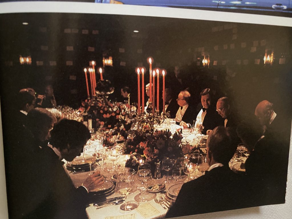 One of many spectacular dinner evenings in the wine cellar at Tony's on Post Oak Boulevard. (Photo from Tony's The Cookbook)