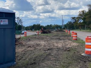 The median along Memorial Drive in Memorial Park is a stark contrast to what was there only last week. It will be covered with land bridges that create a tunnel for automobile traffic.