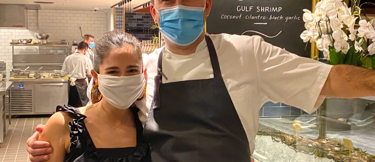 Victoria and Chef Aaaron Bludorn (Photo by Shelby Hodge)