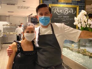 Victoria and Chef Aaaron Bludorn (Photo by Shelby Hodge)