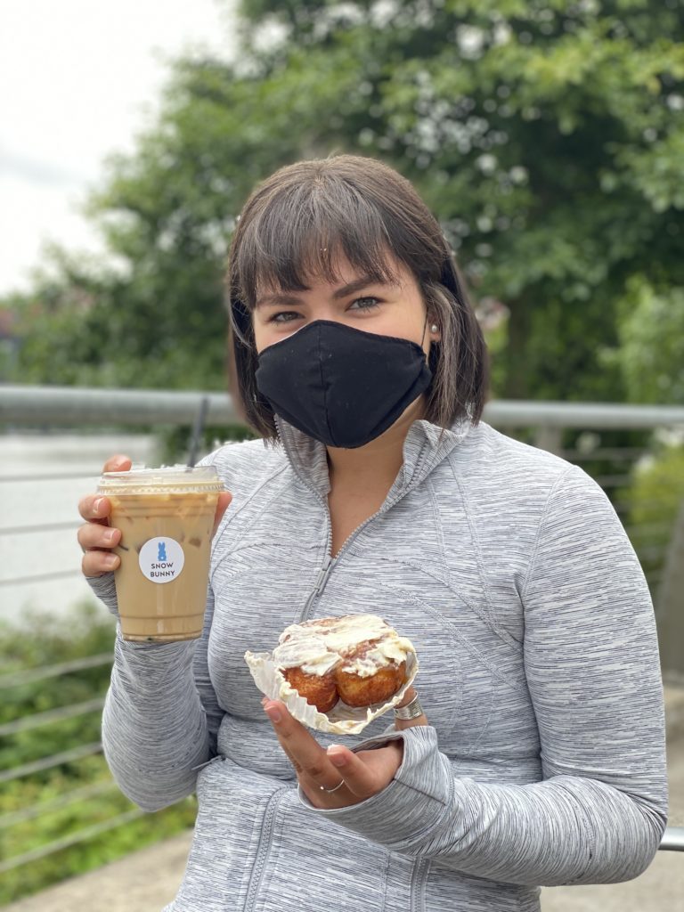 Everyone has bad days, and when Brittani Lancaster feels down about her body. she loves to visit a local coffee shop to brighten her day. 