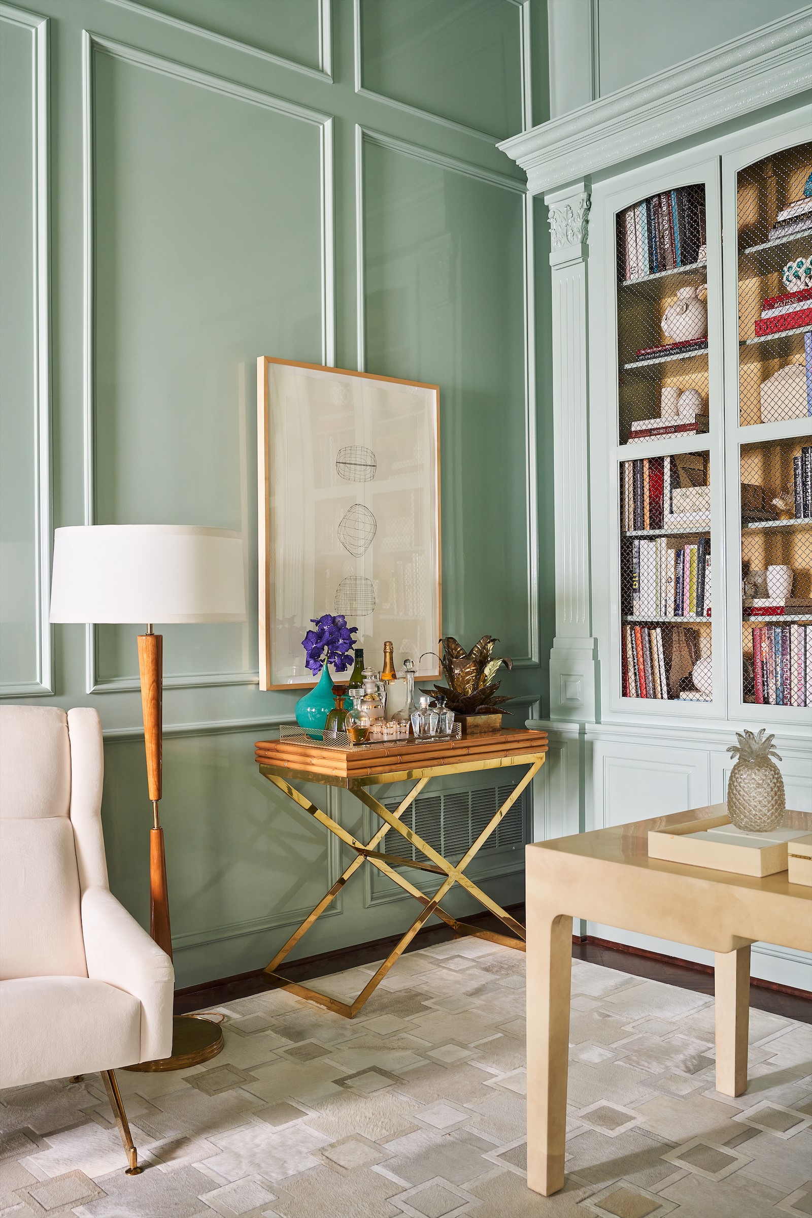 Jan Showers' Elegant Lady's Study for Kips Bay Decorator Show House