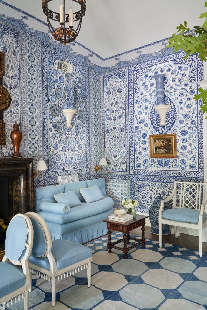Mark D. Sikes, Kips Bay Decorator Show House Dallas 2020 (Photo Stephen Karlisch). 