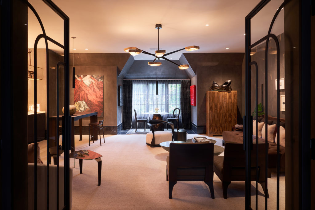 Upstairs living room designed by Ten Plus Three. (Photo by Stephen Karlisch)