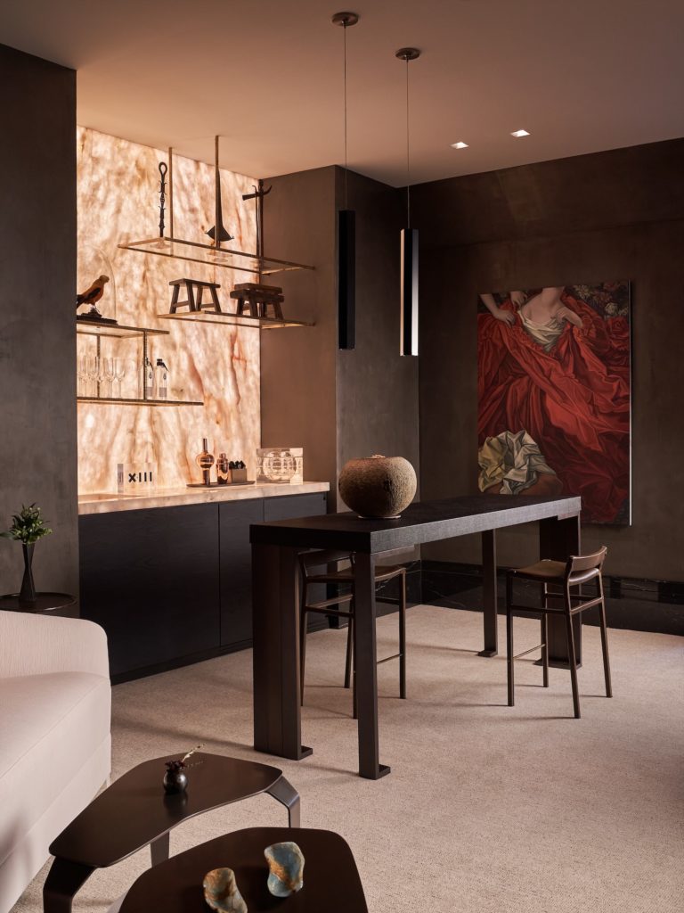 Upstairs living room designed by Ten Plus Three. (Photo by Stephen Karlisch)