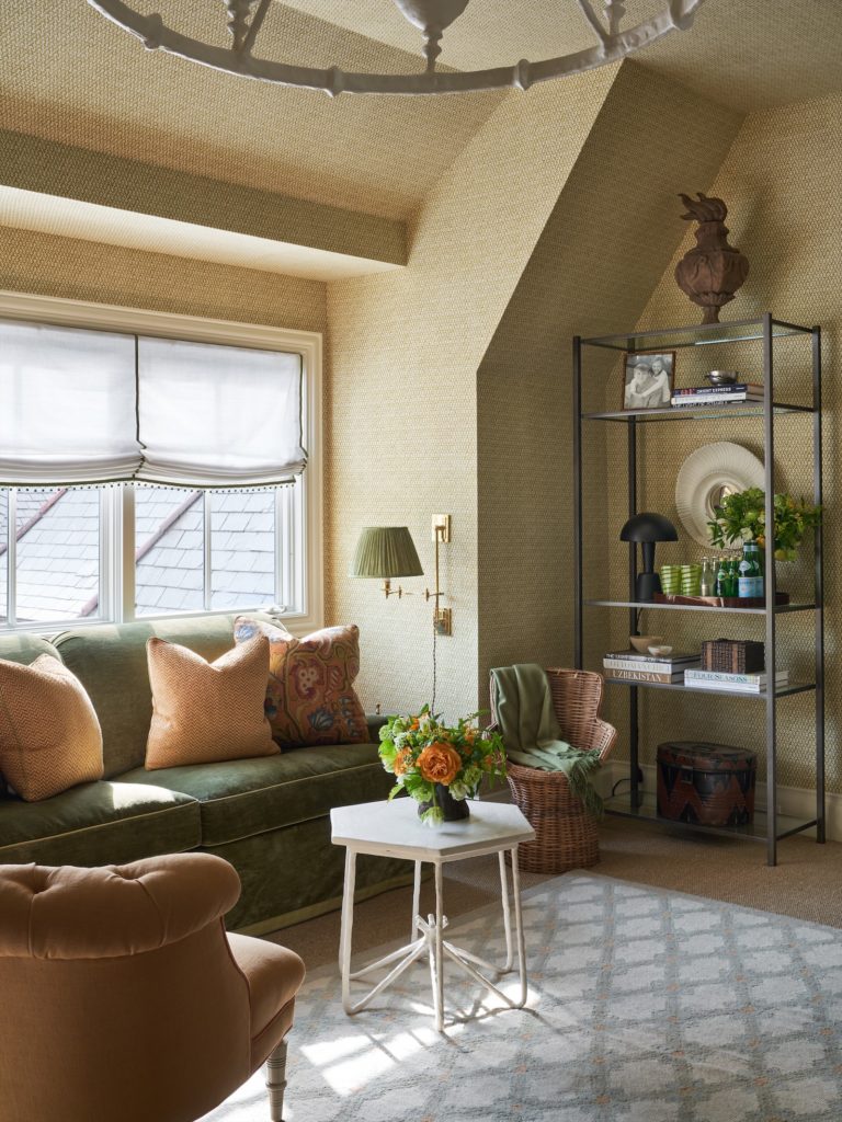 Upstairs guest room designed by Wells Design.  (Photo by Stephen Karlisch)