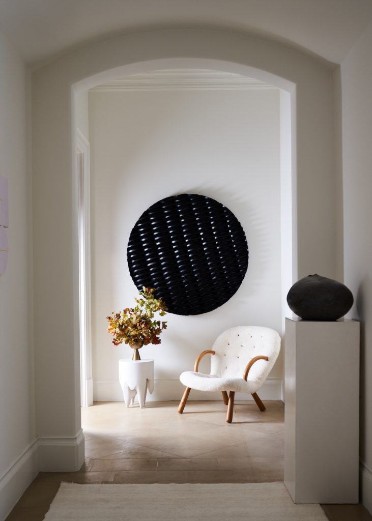 Gallery and powder room designed by M. Naeve. (Photo by Stephen Karlisch)