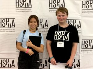 Lina Wu and Hayden Miller HSPVA students