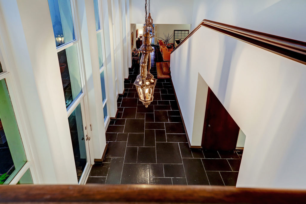 The view from the second floor landing into the central hallway. (Photo by TK Images)