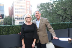 Marge Lundquist and Dr. Jonathan Cooper (Photo by Quy Tran PhotographyHouston)