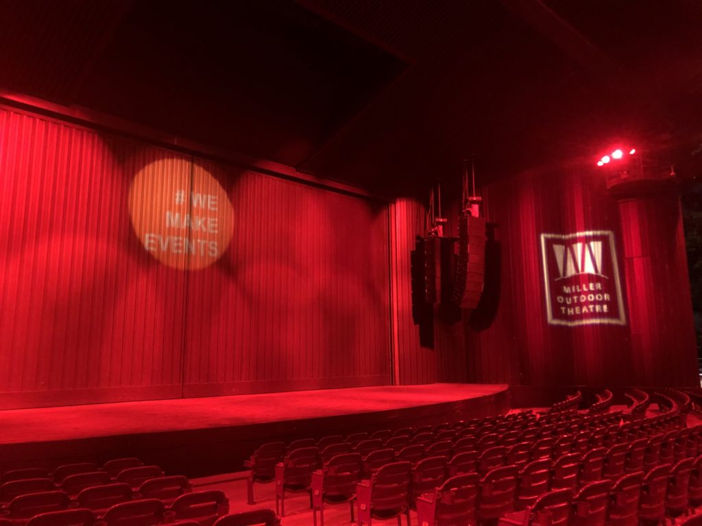 The stage at Miller Outdoor Theatre (Houston First photo)