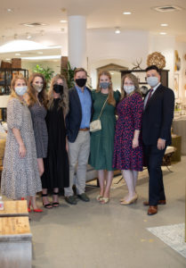 Rachel Manning, Samantha Pendleton, Ashlee Garner, John Williams, Michaela Williams, Melanie Hamel, Patrick Hamel (Photo by Marie Flanigan Interiors)