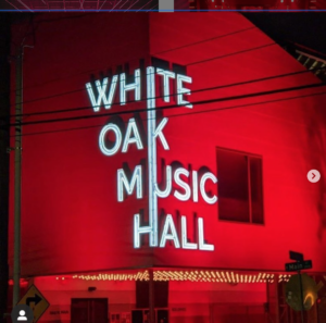 Houston’s iconic White Oak Music Hall joins the #RedAlert spectacular (Instagram photo by liveaidtribute)