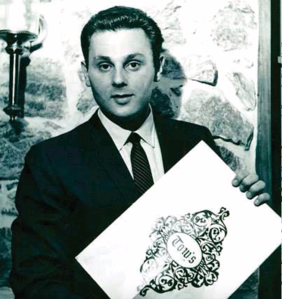 A youthful Tony Vallone setting out to create one of the nation's iconic restaurants.
