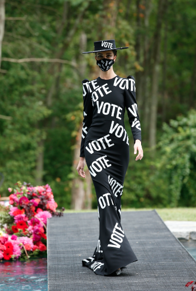 Christian Siriano "VOTE" gown. (Photo courtesy of Christian Siriano)