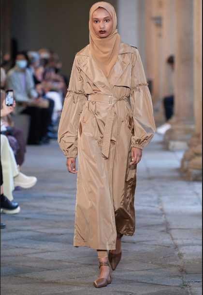 MaxMara nylon trenchcoat. (Photo courtesy of MaxMara)