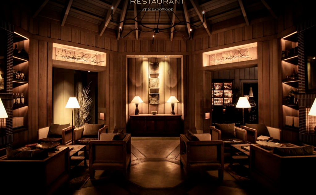 The Restaurant at Meadowood where chef Christopher Kostow headed the team that earned three Michelin Stars in 2010.