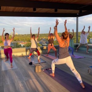 Studio 101 rooftop yoga