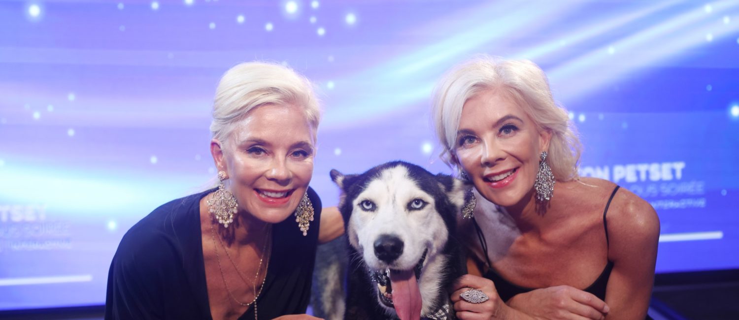 Tena Lundquist Faust, Houston PetSet Rescue Dog Max and Tama Lundquist (Photo by Quy Tran PhotographyHouston)