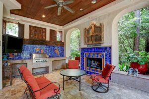 Wickwild colorful outdoor pavilion