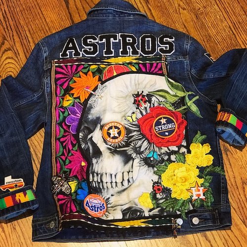 Two Tequila Sisters with their whimsical and colorful denim jackets are among the merchants joining the DASH Holiday Market at Silver Street Studios.