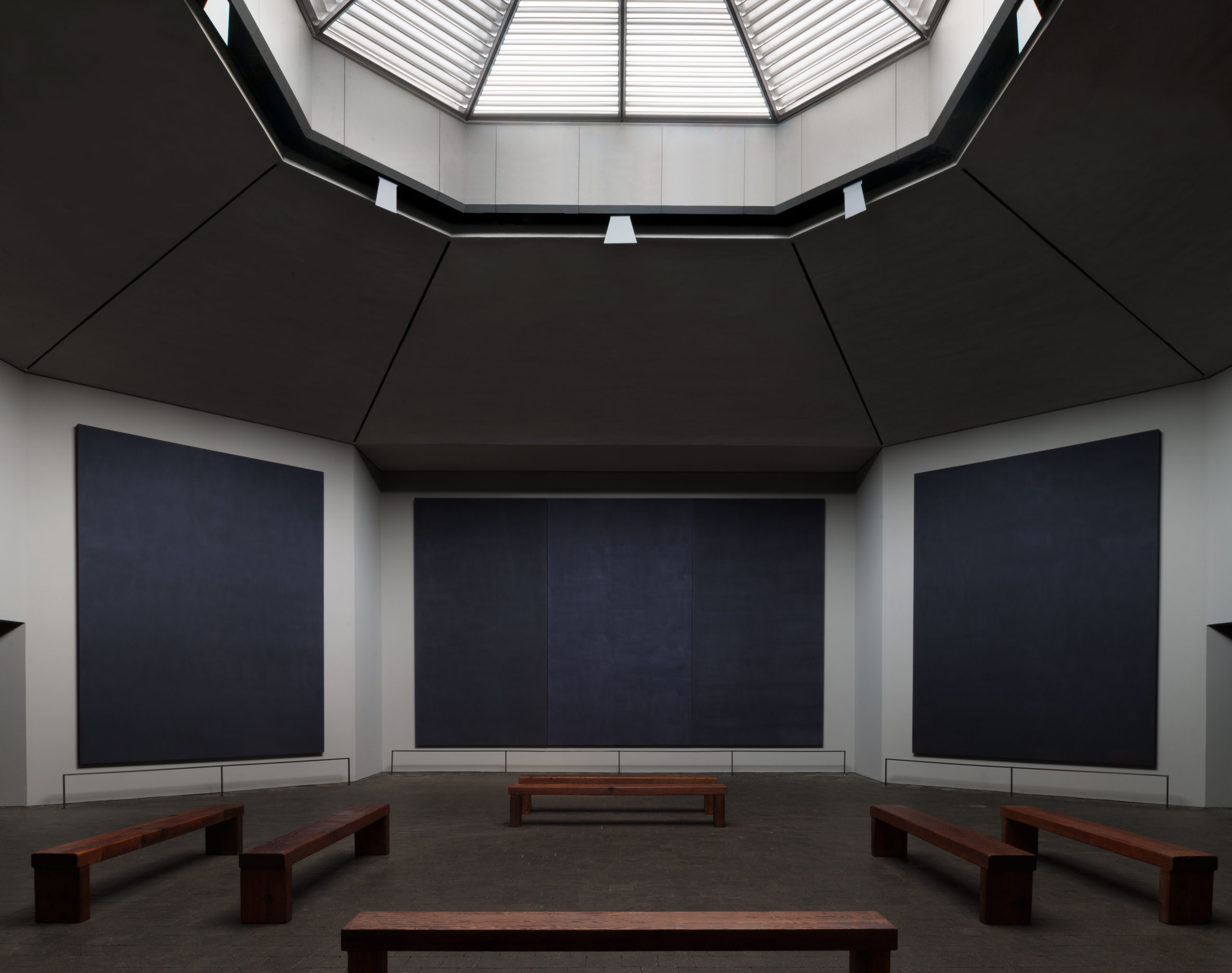 The restored Rothko Chapel, fall 2020. The monument to art, spirituality, and activism celebrates a half century with a gala set for Saturday, November 6, 2021, paired with a art auction curated by Houston gallerist Barbara Davis. (Photo by Paul Hester)