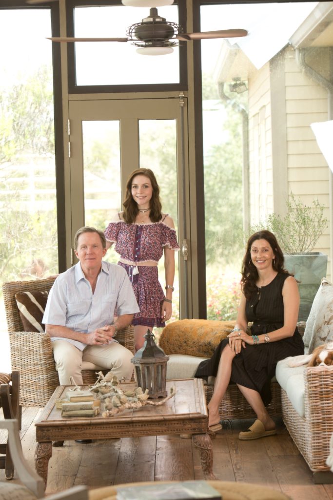 Erik, Nancy and Isabella Littlejohn at their farm. (Photo Jenny Antill Clifton)