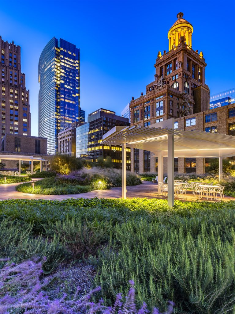 Winning Entry, Commercial Landscape Design: Bank of America Tower Sky Park by OJB Landscape Architecture (photo by Geoff Lyon)