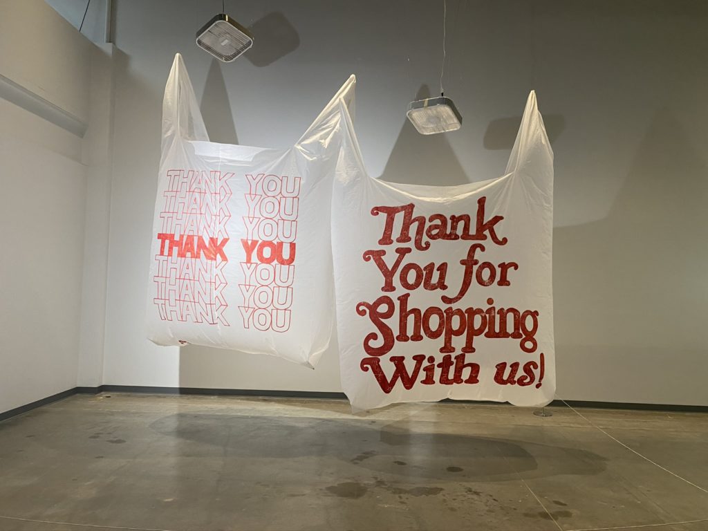 “Thank You Bags” by Reed van Brunschot is one of the most photographed pieces.