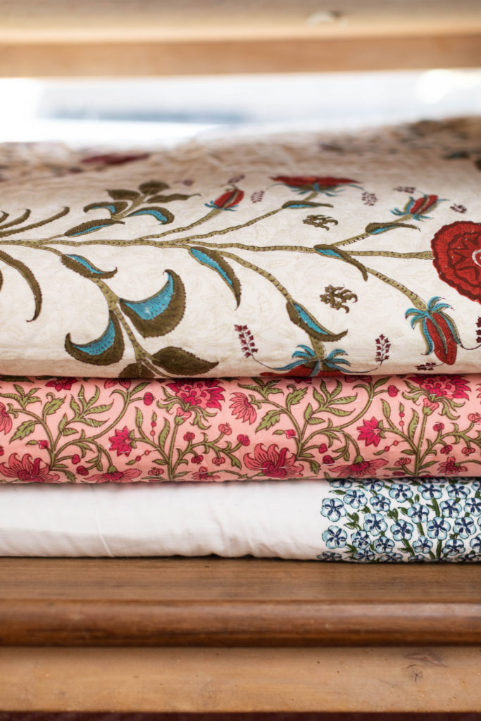 Courtney Barton textiles at Round Top Village. (Photo by Jenny Antill Clifton)