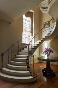 The home at 2 Longfellow Lane was designed by New York architect Harrie T. Lindeberg and his protégé John F. Staub. (Photo by Nathan Schroder/Douglas Elliman)