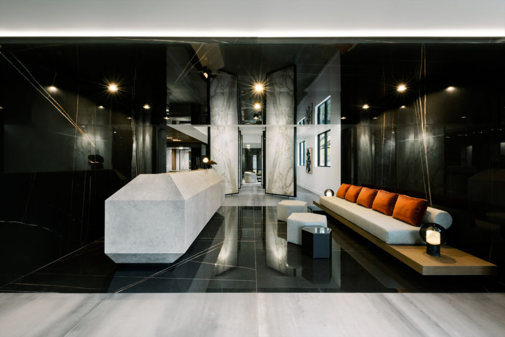 Winning Entry, Retail Design: Art Gallery, Boutique, Showroom Space, Salon, Spa: Contour Interior Design (photo by Eric Laignel) 