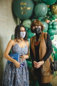 Aanchal Bhatia, Shelby Hodge in masks