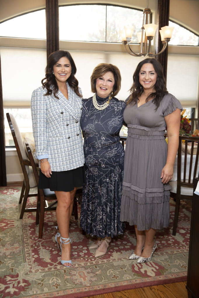 Allison Schulze, Lisa Jakel, and Emily George at the Barbara Bush Houston Literacy Foundation virtual luncheon benefiting the Ladies for Literacy Guild. (Photo by Jenny Antill)