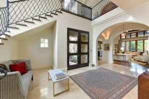 This Preston Hollow dream house has a dramatic entry.