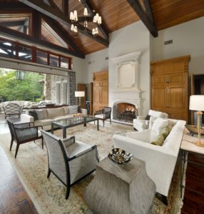 Avalon great room opens to terrace