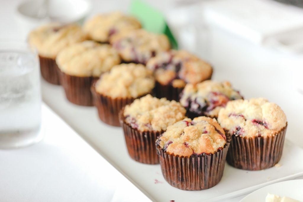 Blueberry muffins on the brunch menu at The Annie (Photo by Johnny Than)