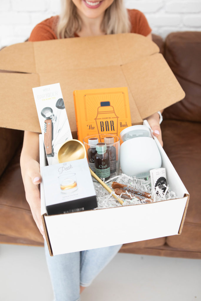 Pep & Party Co.'s fall line includes a fun cocktail box that's perfect for a housewarming gift