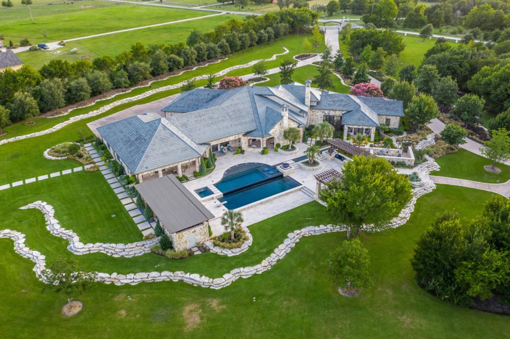 The dwelling at 1010 Wendy Lane in Lucus, Texas, on the market for $9.9 million.