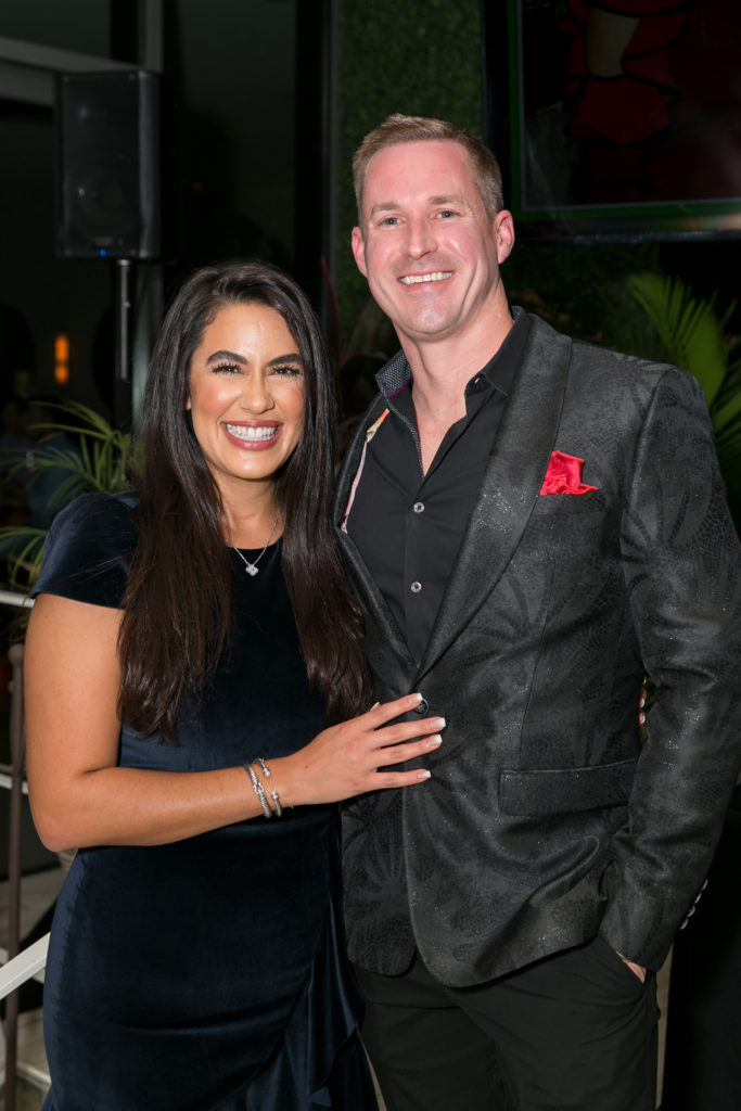 Homemade Hope virtual gala chairs Tiffany LaRose and Adam Greer hosted a viewing party on the open-air patio at The Annie Café & Bar.