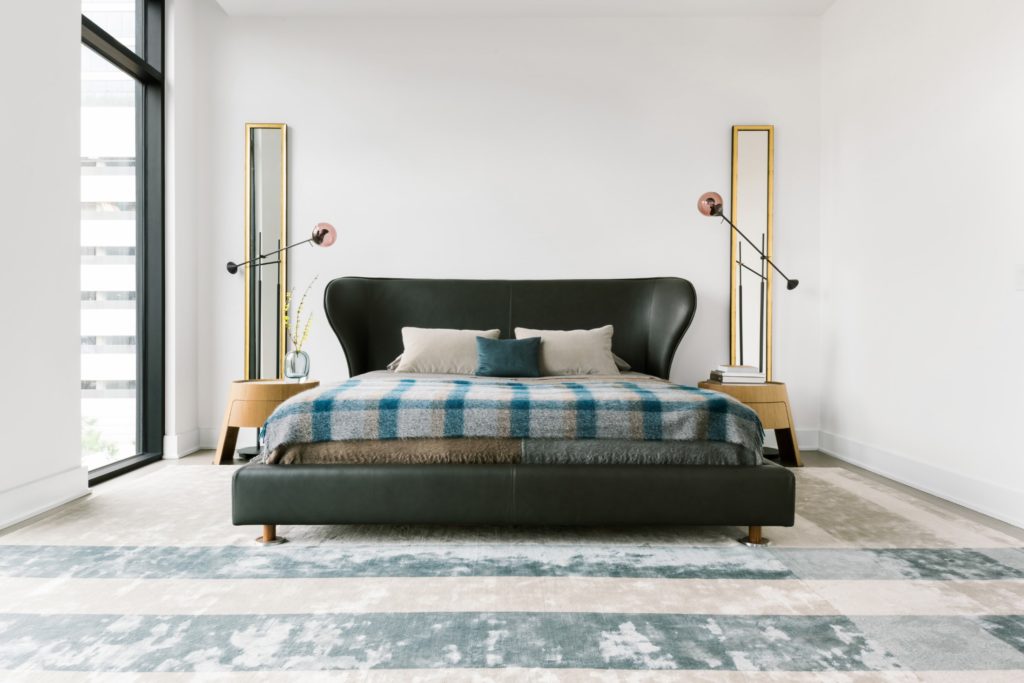 Giorgetti Houston's bedrooms are large, providing plenty of room.  (Photo by Divya Pande.)