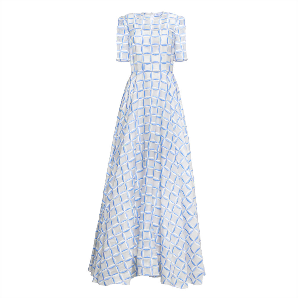 A custom Hadleigh's gown, handmade in Italy. 