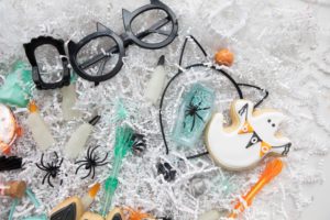 The Pep & Party Co. Boo Basket is a Halloween necessity for kids and adults, with delicious treats, slime, spider rings, and witches’ fingers — and alcoholic beverages for the adults.