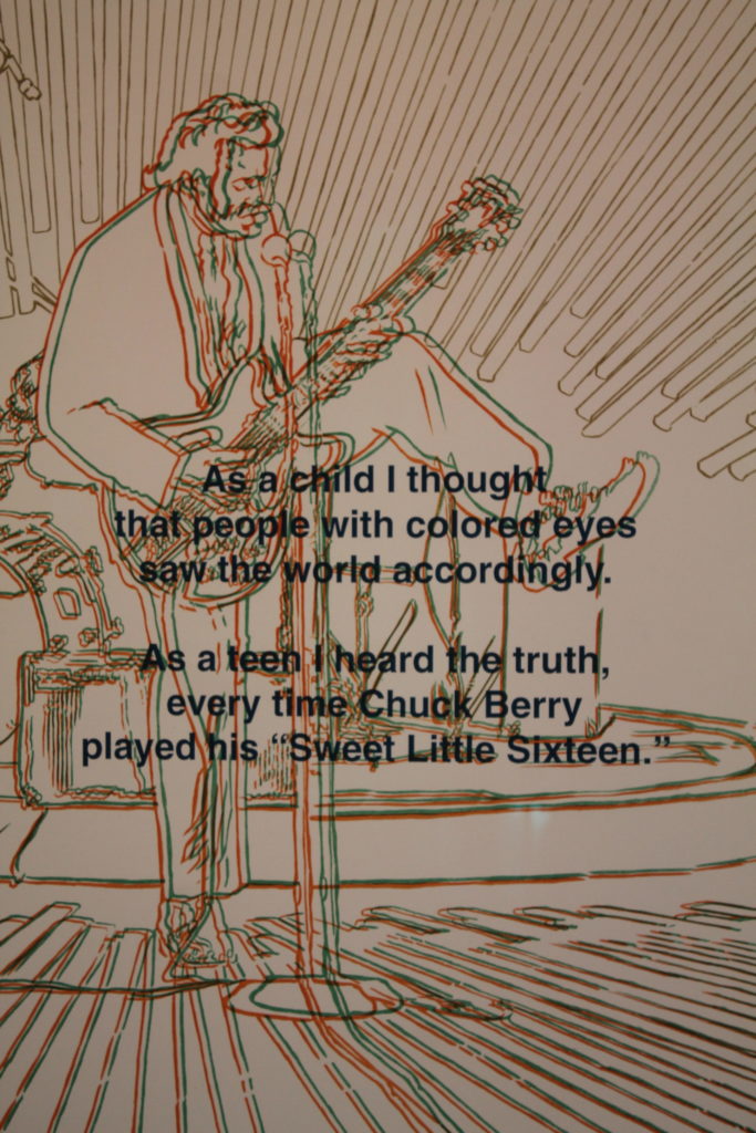 Honoree Celia Álvarez Muñoz's “Please Don’t Paint My Brown Eyes Blue,” 1994, photo etching